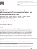 Cover page: High levels of sarcospan are well tolerated and act as a sarcolemmal stabilizer to address skeletal muscle and pulmonary dysfunction in DMD