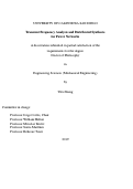 Cover page: Transient Frequency Analysis and Distributed Synthesis for Power Networks