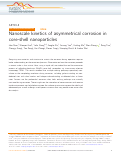 Cover page: Nanoscale kinetics of asymmetrical corrosion in core-shell nanoparticles.