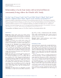 Cover page: Relationship of acid-base status with arterial stiffness in community-living elders: the Health ABC Study.