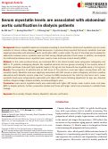 Cover page: Serum myostatin levels are associated with abdominal aortic calcification in dialysis patients.