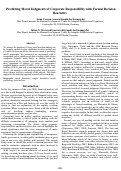 Cover page: Predicting Moral Judgments of Corporate Responsibility with Formal Decision Heuristics