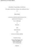 Cover page: Pretend Play of Young Children in North Tehran: A Descriptive Cultural Study of Children's Play and Maternal Values