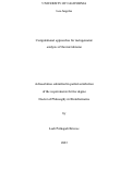 Cover page: Computational approaches for metagenomic analysis of the microbiome