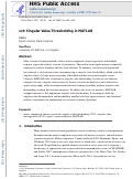 Cover page: svt: Singular Value Thresholding in MATLAB.