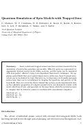 Cover page: Quantum Simulation of Spin Models with Trapped Ions
