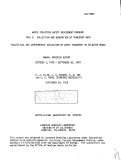 Cover page: WASTE ISOLATION SAFETY ASSESSMENT PROGRAM TASK A: COLLECTION AND GENERATION OF TRANSPORT DATA - THEORETICAL AND EXPERIMENTAL EVALUATION OF WASTE TRANSPORT IN SELECTED ROCKS