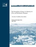 Cover page: The Pricing Risk of Energy Use Intensity for Office and Multifamily Mortgages