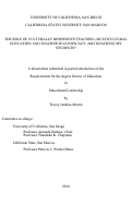 Cover page: The Role of Culturally Responsive Teaching, Multicultural Education and Teacher Self-efficacy : : Am I Reaching My Students?