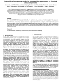 Cover page: International consensus model for comparative assessment of chemical emissions in LCA