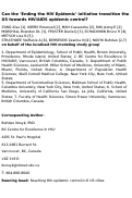 Cover page: Can the 'Ending the HIV Epidemic' initiative transition the USA towards HIV/AIDS epidemic control?
