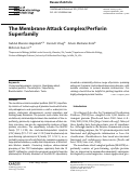 Cover page: The Membrane Attack Complex/Perforin Superfamily