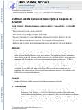 Cover page: Optimism and the Conserved Transcriptional Response to Adversity