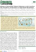 Cover page: Influence of Extracellular Polymeric Substances on the Long-Term Fate, Dissolution, and Speciation of Copper-Based Nanoparticles