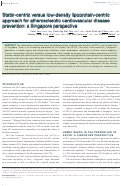 Cover page: Statin-centric versus low-density lipoprotein-centric approach for atherosclerotic cardiovascular disease prevention: a Singapore perspective.