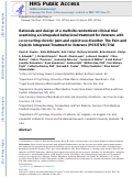Cover page: Rationale and design of a multisite randomized clinical trial examining an integrated behavioral treatment for veterans with co-occurring chronic pain and opioid use disorder: The pain and opioids integrated treatment in veterans (POSITIVE) trial.