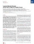 Cover page: Luminal Cells Are Favored as the Cell of Origin for Prostate Cancer