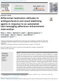 Cover page: Differential medication attitudes to antihypertensive and mood stabilizing agents in response to an automated text-messaging adherence enhancement intervention