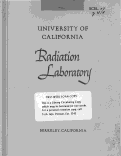 Cover page: Production of Mesons by the 184-inch Berkeley Cyclotron