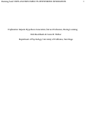 Cover page: Explanation impacts hypothesis generation, but not evaluation, during learning