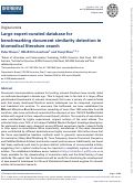 Cover page: Large expert-curated database for benchmarking document similarity detection in biomedical literature search