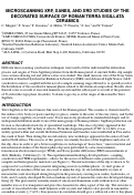 Cover page: MICROSCANNING XRF, XANES, AND XRD STUDIES OF THE
DECORATED SURFACE OF ROMAN TERRA SIGILLATA CERAMICS