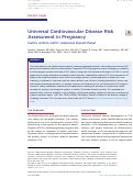 Cover page: Universal Cardiovascular Disease Risk Assessment in Pregnancy: Call to Action JACC: Advances Expert Panel.