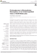 Cover page: Proteoglycans in Biomedicine: Resurgence of an Underexploited Class of ECM Molecules