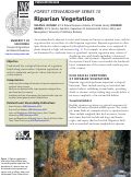 Cover page: Forest Stewardship Series 10: Riparian Vegetation
