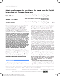 Cover page: Music-reading expertise modulates the visual span for English letters but not Chinese characters
