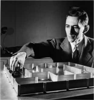 Claude Shannon and his invention, Rat.